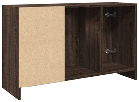 barna tölgy színű szerelt fa mosdószekrény 90 x 29 x 55 cm