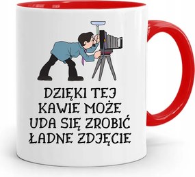 Piros Fotós Bögre Sikerülni Fotónyomtatással