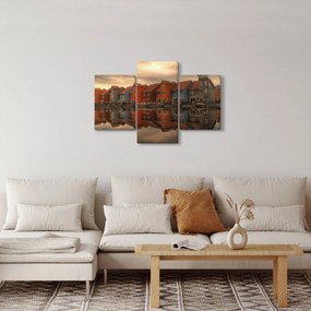 Színes házak képe (90x60 cm)