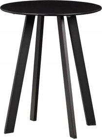 Fer Dohányzóasztal, fém, Ø40CM, fekete, Woood