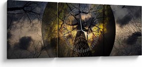Kép - Titokzatos ég (órával) (90x30 cm)