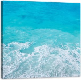 Vászonkép Hab a tengeren Hullámok Víz 90X90 cm Ideális ajándék