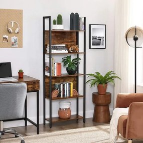 NAVARO könyvespolc barna/fekete