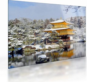 Üveg kép - Kinkakuji, Japán (70x50 cm)