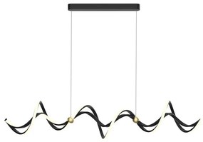 LED Csillár zsinóron COLIA LED/55W/230V fekete/arany