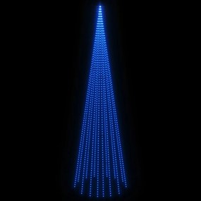 karácsonyfa zászlórúdon 1134 kék LED-del 800 cm