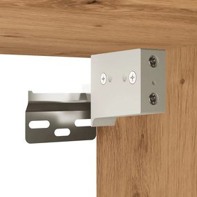2 db kézműves tölgy falra szerelhető TV-szekrény 80x30x41 cm