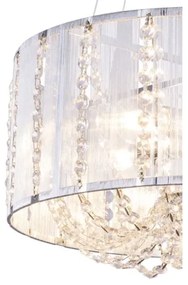 Globo 15091H - Kristálycsillár zsinóron WALLA 4xE14/40W/230V