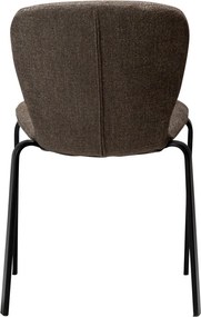 Barna kárpitozott étkezőszék Heap – DAN-FORM Denmark