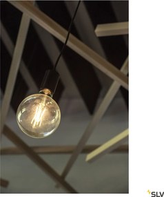 SLV 132690 FITU Hengeres Függesztett Lámpa Fekete E27 IP20