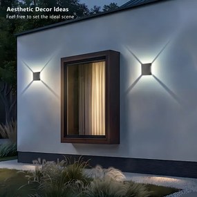 Brilagi - QUADRAY LED/4W/230V kültéri fali lámpatest, antracit, IP65