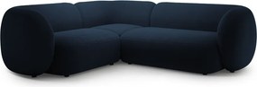 Kék bársony sarokkanapé (bal oldali-L alakú) Kate – Micadoni