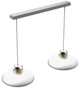 Brilagi - Csillár zsinóron FLAMENGO 2xE27/60W/230V fehér