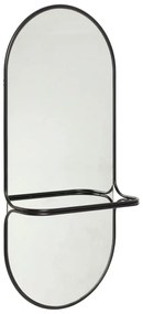 Fali tükör polccal 21x102 cm Carry – Hübsch