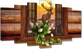 Képek 140x80 Méltóságteljes szarvas a réten