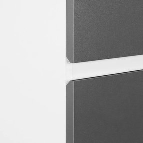 Vario Forte 35 függesztett oldal szekrény fehér-antracit