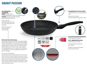 Elo 95002 2 darabos Granit Passion 20 + 28 cm-esserpenyő készlet
