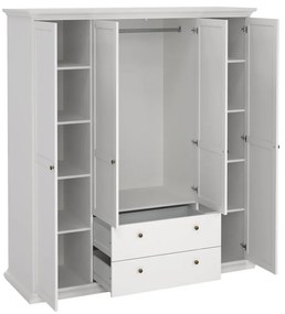 Provence III szekrény, fehér