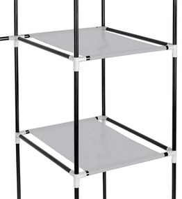 Mobil ruhásszekrény 130x45x170 cm-es méretben-kék