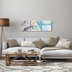 Az absztrakció képe (órával) (90x30 cm)
