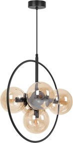 KAJA K-5369 PIRO Fekete Színű Függeszték 5xE14 10W IP20