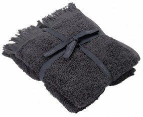 Sötétszürke pamut törölköző szett 2 db-os 30x50 cm FRINO – Blomus