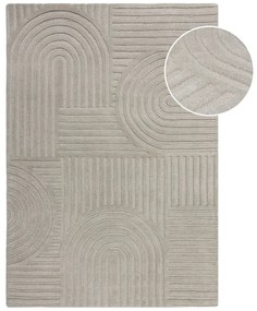 Zen Garden szürke gyapjú szőnyeg, 120 x 170 cm - Flair Rugs
