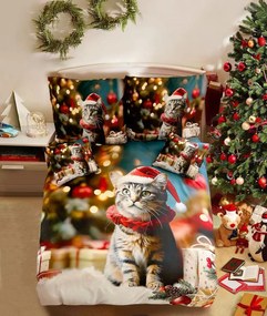 3D Pamut ágyneműhuzat HOLLY PAWS színes + párnahuzat 40x50 cm ingyenesen Ágyneműhuzat mérete: 70 x 90 cm | 140 x 200 cm