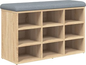 vidaXL sonoma tölgyfa cipőpad 82 x 32 x 50 cm rétegelt fa