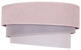 Duolla - Mennyezeti lámpa TRIO 1xE27/15W/230V d. 45 cm rózsaszín/szürke/fehér