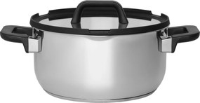 Rozsdamentes Acél Ezüst Fazék Fedővel És Szűrővel Átm. 24 CM 5,2 L