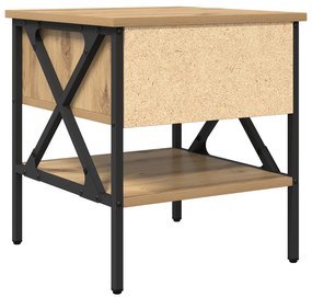 Éjjeli asztalok 2 db Kézműves tölgy 40x42x45 cm MDF
