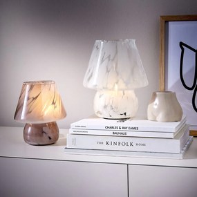 MISS MARBLE LED lámpa, fehér 21,5cm