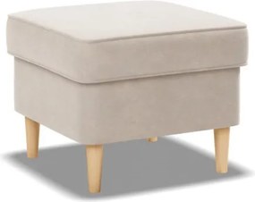 Uszak lábtartó, bársony, bézs