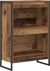 vidaXL Könyvespolc Öreg fa 80 x 30 x 155 cm Faanyag