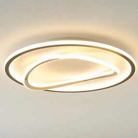 ZUMA LINE MX3889-1A-3BGT LENS Kerek Mennyezeti Lámpa Fekete, Arany LED IP20