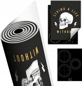 Tűzhelyvédő Szőnyeg Asztali Dekoráció 40x52 sötét koponya