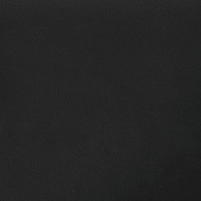 fehér és fekete műbőr ágykeret Dover 90 x 200 cm