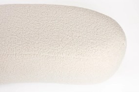 Krémszínű buklé párnázott pad Noxx – White Label