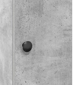 betonszürke fürdőszobaszekrény tekercstartóval 20,5x22x72 cm