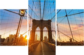 Kép - Brooklyn, híd, Manhattan, New York (90x60 cm)
