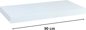 STILISTA® Fali polc Volato 90 cm  fehér