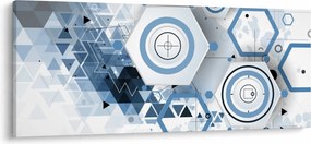 Kép - Geometriai absztrakció (120x50 cm)