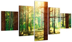Modern képek - erdő (125x70cm)