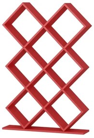 Könyvespolc KUMSAL 129x90 cm piros