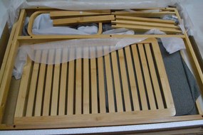 Szabadonálló szennyestartó kosár Relaxdays 43l barna