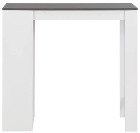 Fehér bárasztal polccal 110 x 50 x 103 cm