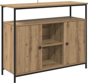 vidaXL Széf Artisan tölgy 100 x 35 x 80 cm Faanyag