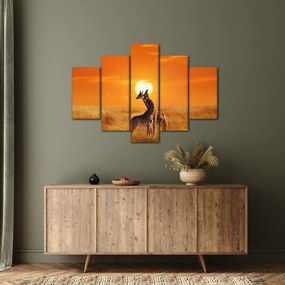 Kép - Zsiráfok a Serengeti Nemzeti Parkban (150x105 cm)