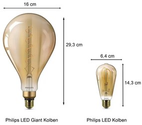 LED Izzó Philips E27/5W/230V 2000K - VINTAGE